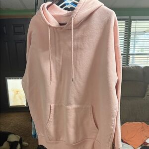 SHEIN Pink Hoodie Sweatshirt